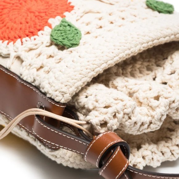 BRAND NEW STAUD Anita fruit-detail crochet bucket bag - Picture 4 of 4